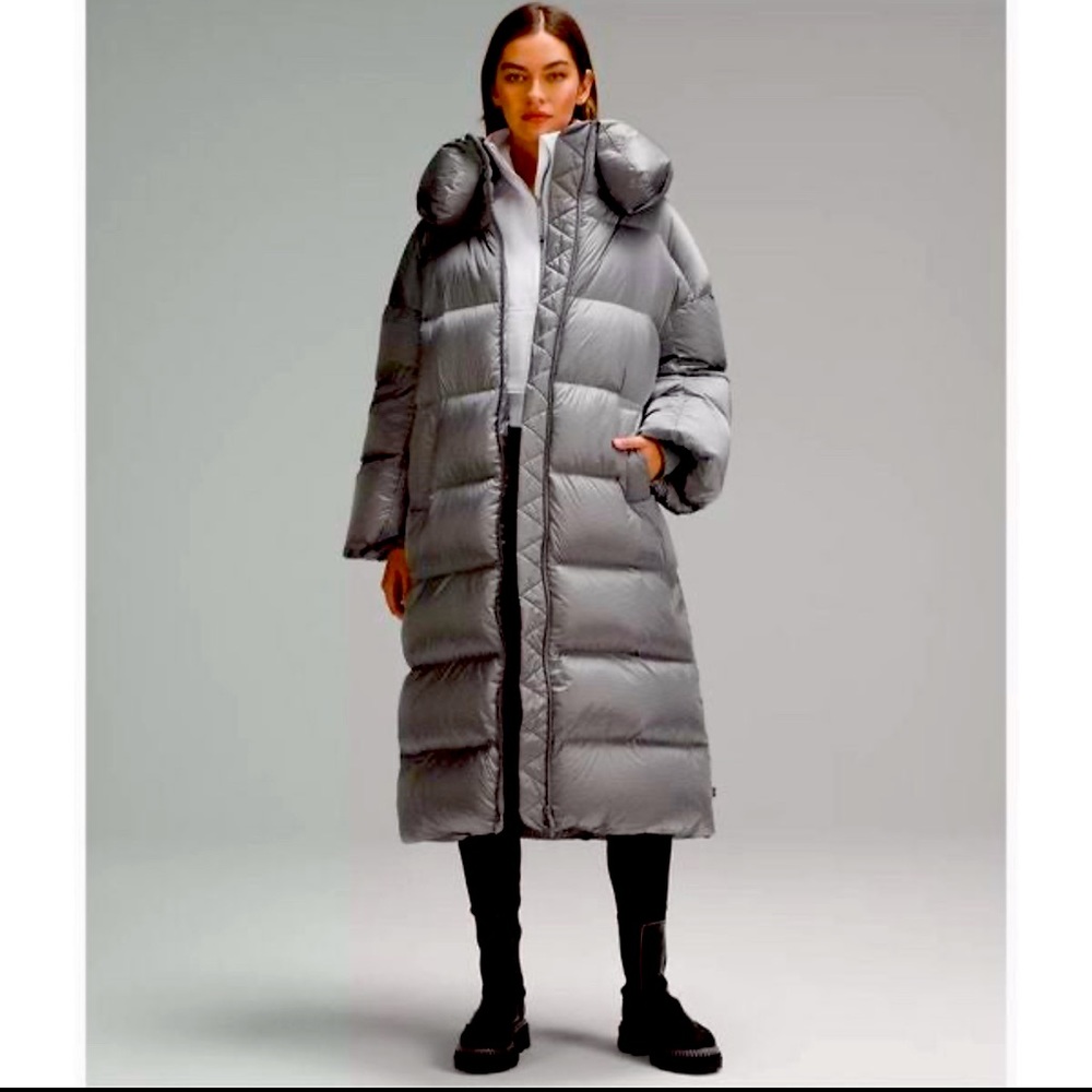 Lululemon Down-Filled Long Puffer Coat Jacket - size 4 (oversized)